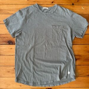Marine Layer Pocket Tee Men’s Medium Slub Cotton Blend Short Sleeve Lichen